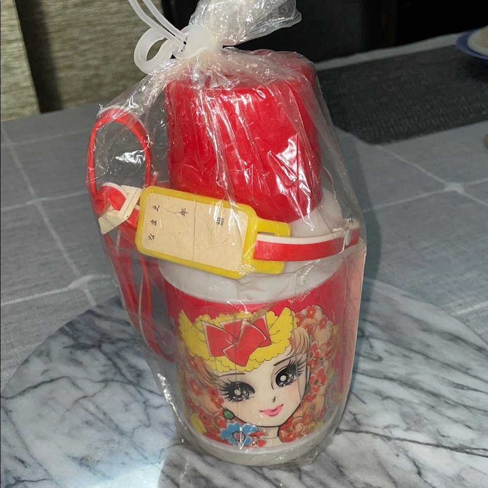 Japanese Retro Anime Water Bottle with Anime Design